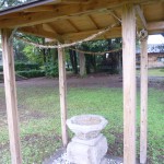 早馬神社の手水場。これも新しい。
