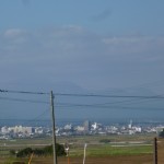 駐車場側から都城の市街地が一望できました。