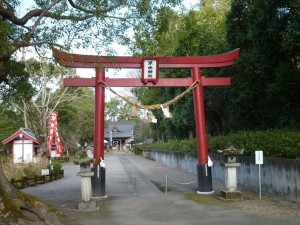 早水公園の鳥居。